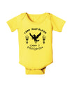 Cabin 3 Poseidon Camp Half Blood Baby Romper Bodysuit-Baby Romper-TooLoud-Yellow-06-Months-Davson Sales