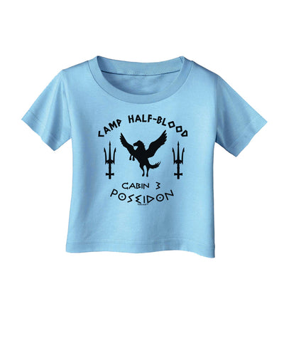 Cabin 3 Poseidon Camp Half Blood Infant T-Shirt-Infant T-Shirt-TooLoud-Aquatic-Blue-06-Months-Davson Sales