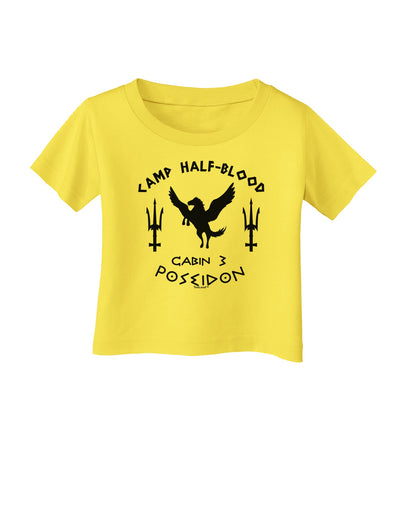 Cabin 3 Poseidon Camp Half Blood Infant T-Shirt-Infant T-Shirt-TooLoud-Yellow-06-Months-Davson Sales