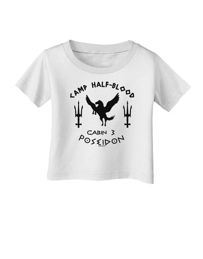 Cabin 3 Poseidon Camp Half Blood Infant T-Shirt-Infant T-Shirt-TooLoud-White-06-Months-Davson Sales