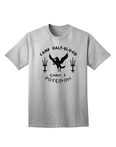 Cabin 3 Poseidon Camp Half Blood - Premium Adult T-Shirt for Outdoor Enthusiasts-Mens T-shirts-TooLoud-AshGray-Small-Davson Sales