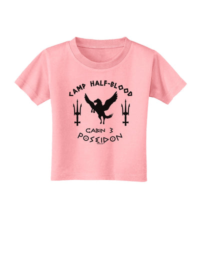 Cabin 3 Poseidon Camp Half Blood Toddler T-Shirt-Toddler T-Shirt-TooLoud-Candy-Pink-2T-Davson Sales