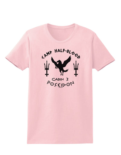 Cabin 3 Poseidon Camp Half Blood Womens T-Shirt-Womens T-Shirt-TooLoud-PalePink-X-Small-Davson Sales