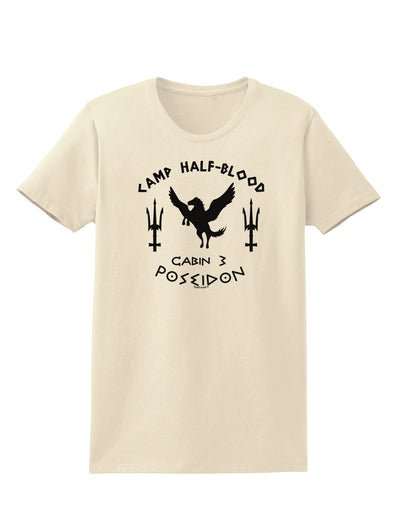 Cabin 3 Poseidon Camp Half Blood Womens T-Shirt-Womens T-Shirt-TooLoud-Natural-X-Small-Davson Sales