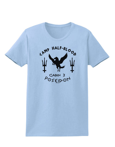 Cabin 3 Poseidon Camp Half Blood Womens T-Shirt-Womens T-Shirt-TooLoud-Light-Blue-X-Small-Davson Sales