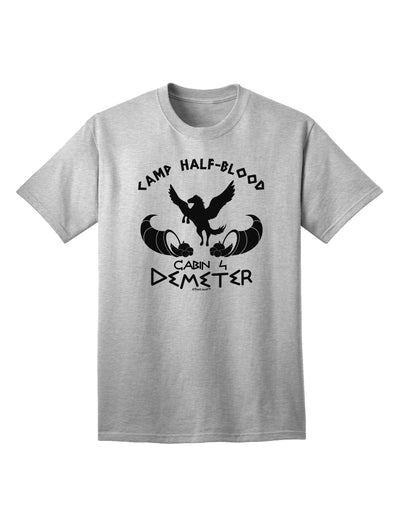 Cabin 4 Demeter Camp Half Blood Adult T-Shirt-Mens T-Shirt-TooLoud-AshGray-Small-Davson Sales