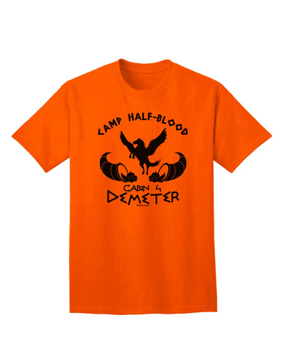 Cabin 4 Demeter Camp Half Blood Adult T-Shirt-Mens T-Shirt-TooLoud-Orange-Small-Davson Sales