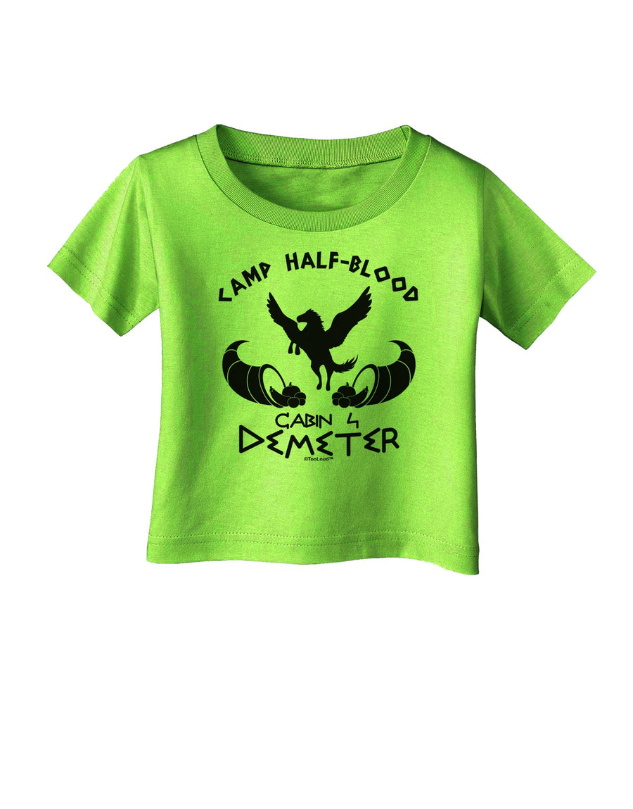 Cabin 4 Demeter Camp Half Blood Infant T-Shirt-Infant T-Shirt-TooLoud-White-06-Months-Davson Sales