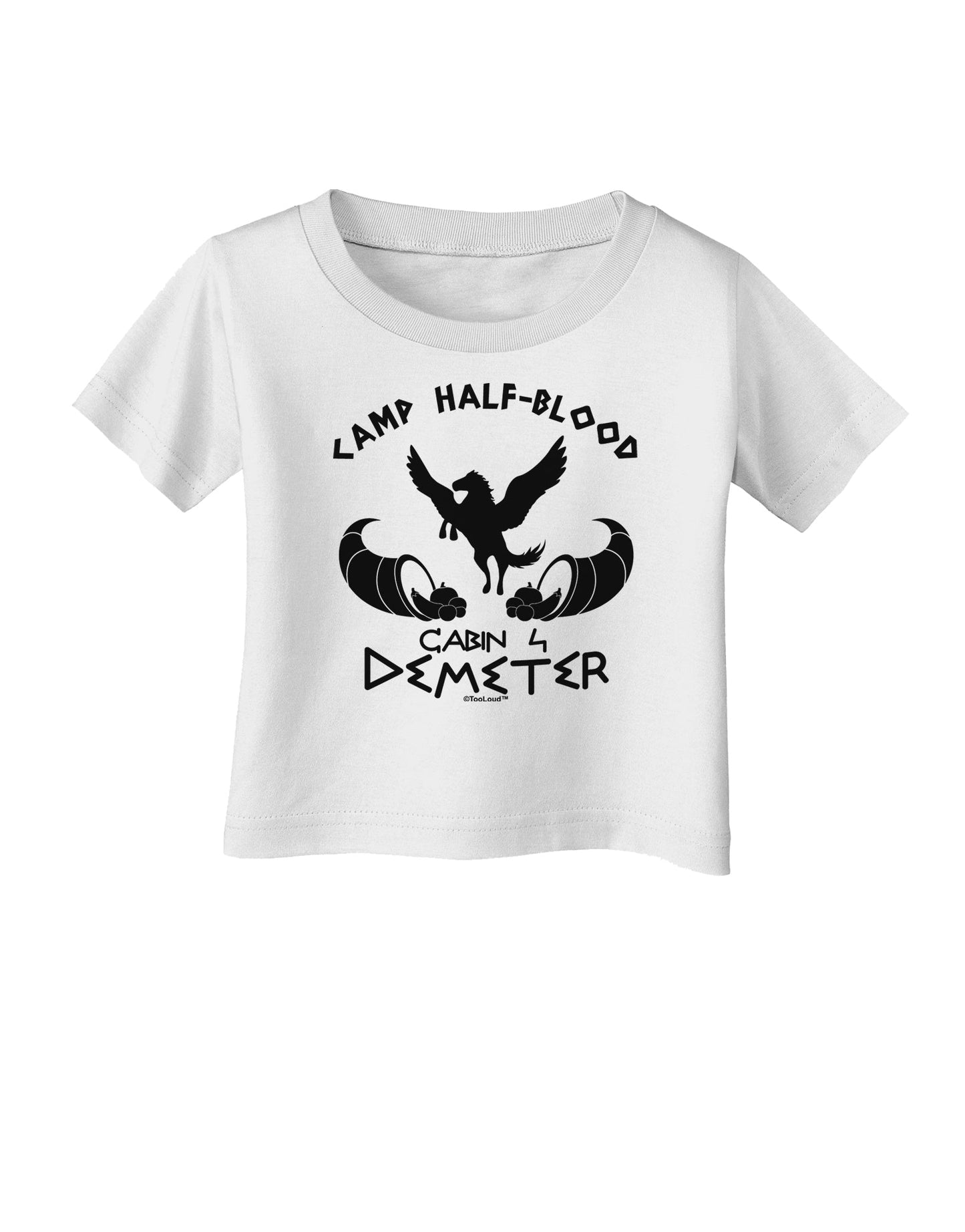 Cabin 4 Demeter Camp Half Blood Infant T-Shirt-Infant T-Shirt-TooLoud-White-06-Months-Davson Sales