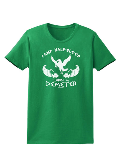 Cabin 4 Demeter Camp Half Blood Womens Dark T-Shirt-TooLoud-Kelly-Green-X-Small-Davson Sales