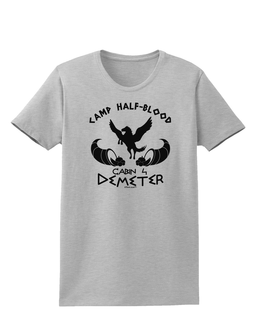 Cabin 4 Demeter Camp Half Blood Womens T-Shirt-Womens T-Shirt-TooLoud-White-X-Small-Davson Sales
