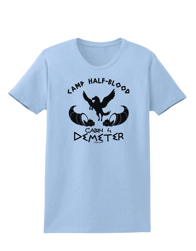 Cabin 4 Demeter Camp Half Blood Womens T-Shirt-Womens T-Shirt-TooLoud-Light-Blue-X-Small-Davson Sales