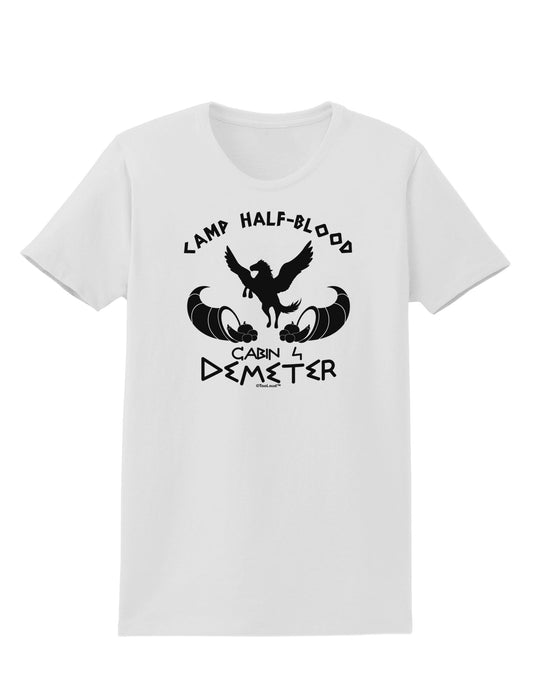 Cabin 4 Demeter Camp Half Blood Womens T-Shirt-Womens T-Shirt-TooLoud-White-X-Small-Davson Sales