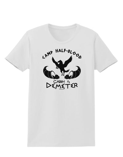 Cabin 4 Demeter Camp Half Blood Womens T-Shirt-Womens T-Shirt-TooLoud-White-X-Small-Davson Sales