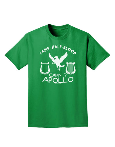 Cabin 7 Apollo Camp Half Blood Adult Dark T-Shirt-Mens T-Shirt-TooLoud-Kelly-Green-Small-Davson Sales