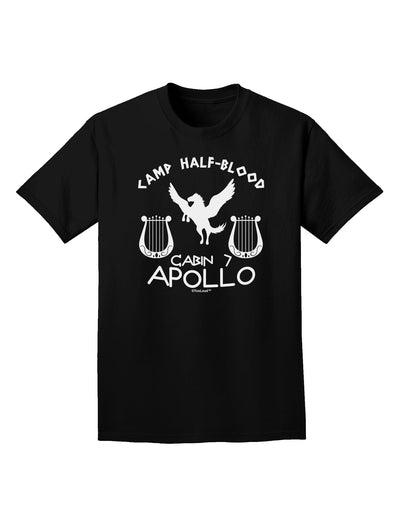 Cabin 7 Apollo Camp Half Blood Adult Dark T-Shirt-Mens T-Shirt-TooLoud-Black-Small-Davson Sales