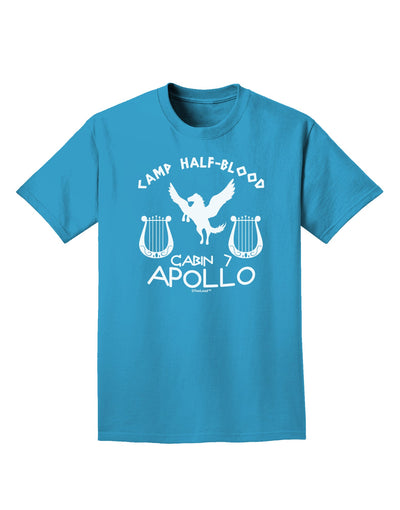 Cabin 7 Apollo Camp Half Blood Adult Dark T-Shirt-Mens T-Shirt-TooLoud-Turquoise-Small-Davson Sales