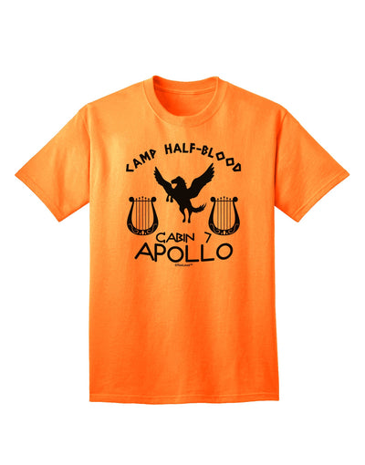 Cabin 7 Apollo Camp Half Blood Adult T-Shirt-Mens T-Shirt-TooLoud-Neon-Orange-Small-Davson Sales