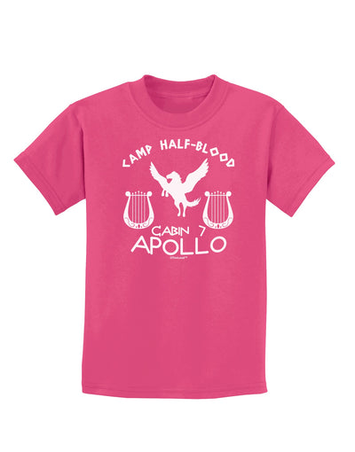 Cabin 7 Apollo Camp Half Blood Childrens Dark T-Shirt-Childrens T-Shirt-TooLoud-Sangria-X-Small-Davson Sales