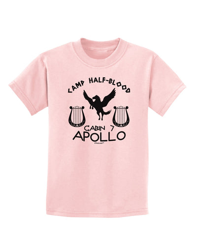 Cabin 7 Apollo Camp Half Blood Childrens T-Shirt-Childrens T-Shirt-TooLoud-PalePink-X-Small-Davson Sales