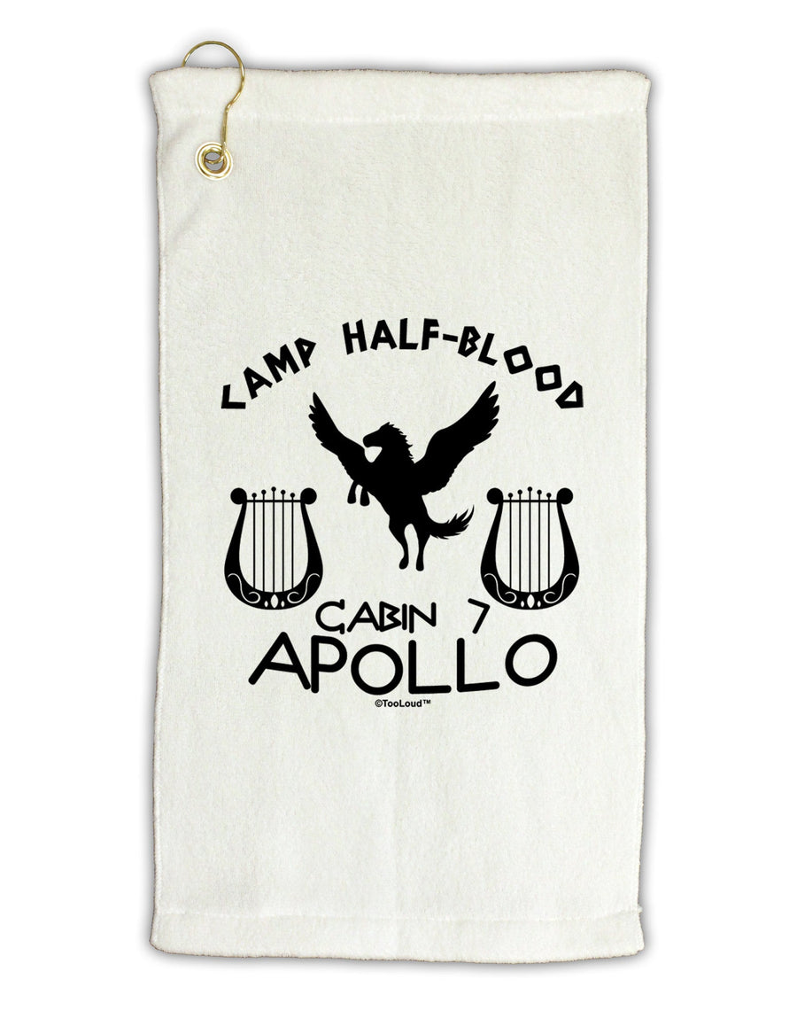 Cabin 7 Apollo Camp Half Blood Micro Terry Gromet Golf Towel 11&#x22;x19-Golf Towel-TooLoud-White-Davson Sales