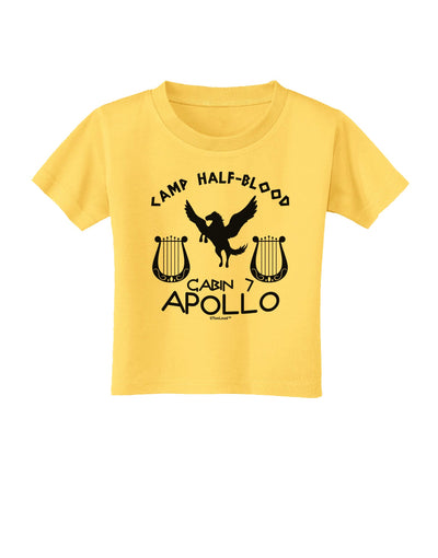 Cabin 7 Apollo Camp Half Blood Toddler T-Shirt-Toddler T-Shirt-TooLoud-Yellow-2T-Davson Sales