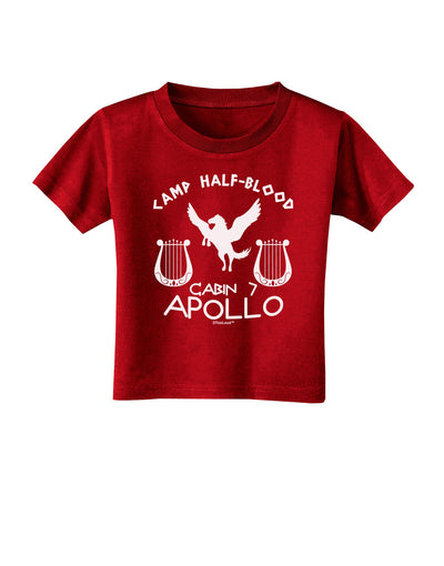 Cabin 7 Apollo Camp Half Blood Toddler T-Shirt Dark-Toddler T-Shirt-TooLoud-Red-2T-Davson Sales