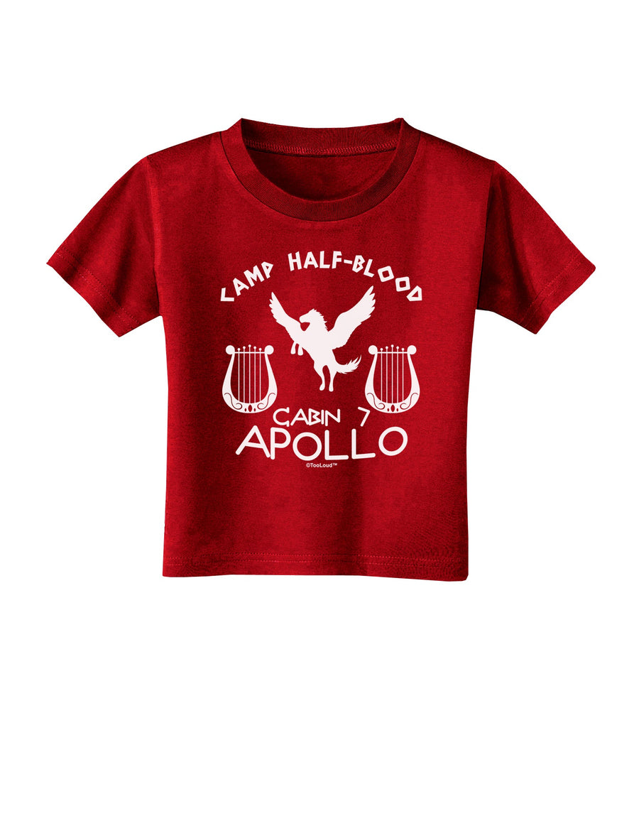 Cabin 7 Apollo Camp Half Blood Toddler T-Shirt Dark-Toddler T-Shirt-TooLoud-Black-2T-Davson Sales