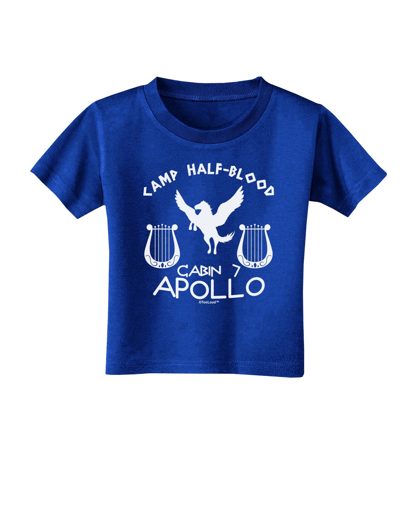 Cabin 7 Apollo Camp Half Blood Toddler T-Shirt Dark-Toddler T-Shirt-TooLoud-Royal-Blue-2T-Davson Sales