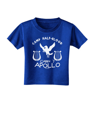 Cabin 7 Apollo Camp Half Blood Toddler T-Shirt Dark-Toddler T-Shirt-TooLoud-Royal-Blue-2T-Davson Sales