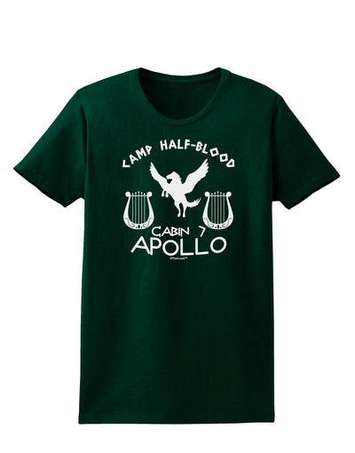 Cabin 7 Apollo Camp Half Blood Womens Dark T-Shirt-TooLoud-Forest-Green-Small-Davson Sales