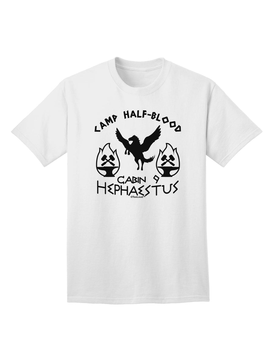 Cabin 9 Hephaestus Half Blood Adult T-Shirt-Mens T-Shirt-TooLoud-Orange-Small-Davson Sales