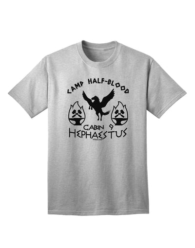 Cabin 9 Hephaestus Half Blood Adult T-Shirt-Mens T-Shirt-TooLoud-AshGray-Small-Davson Sales