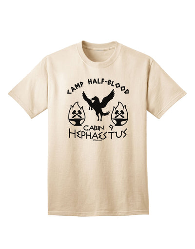 Cabin 9 Hephaestus Half Blood Adult T-Shirt-Mens T-Shirt-TooLoud-Natural-Small-Davson Sales