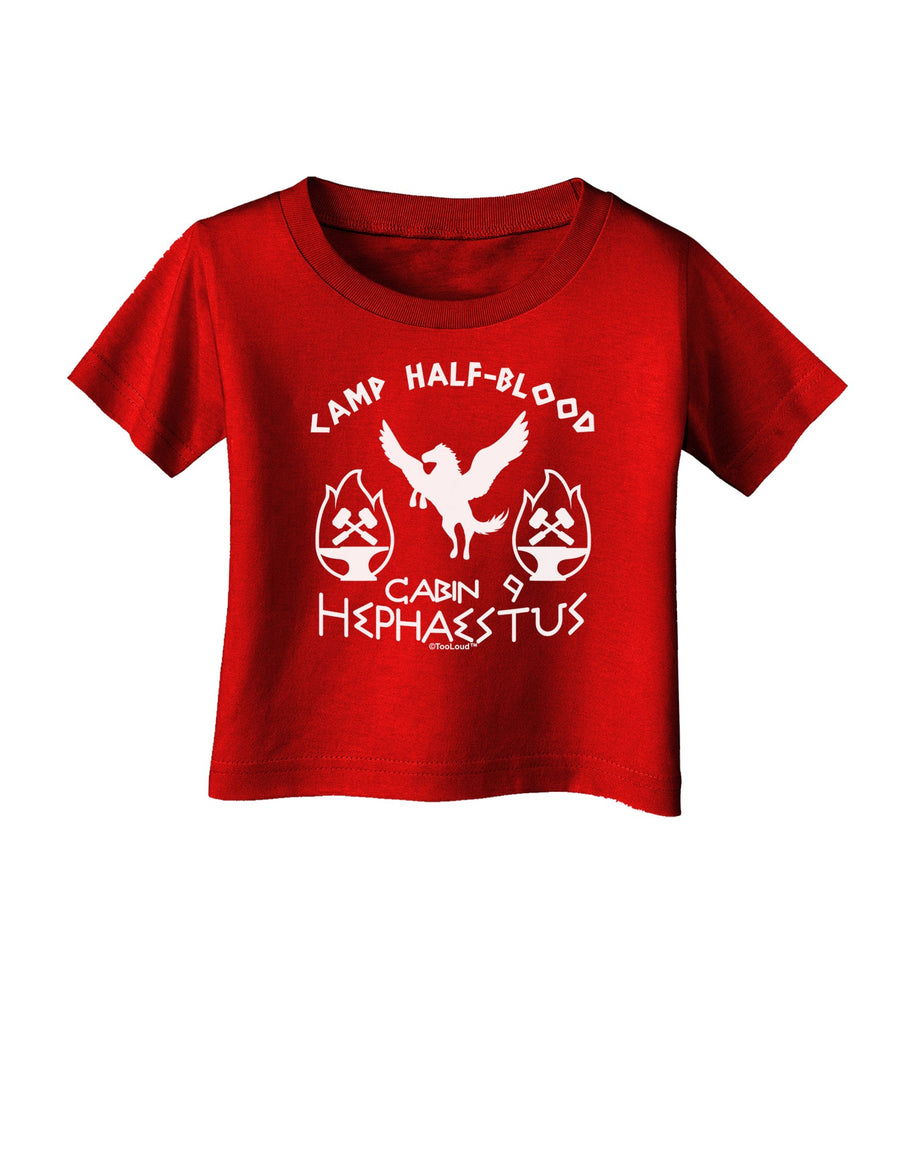 Cabin 9 Hephaestus Half Blood Infant T-Shirt Dark-Infant T-Shirt-TooLoud-Black-06-Months-Davson Sales