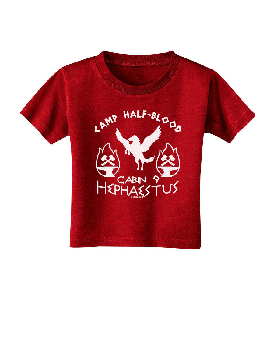 Cabin 9 Hephaestus Half Blood Toddler T-Shirt Dark-Toddler T-Shirt-TooLoud-Black-2T-Davson Sales