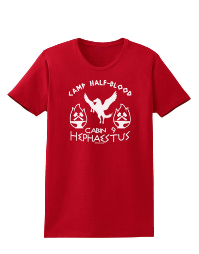 Cabin 9 Hephaestus Half Blood Womens Dark T-Shirt-TooLoud-Red-X-Small-Davson Sales