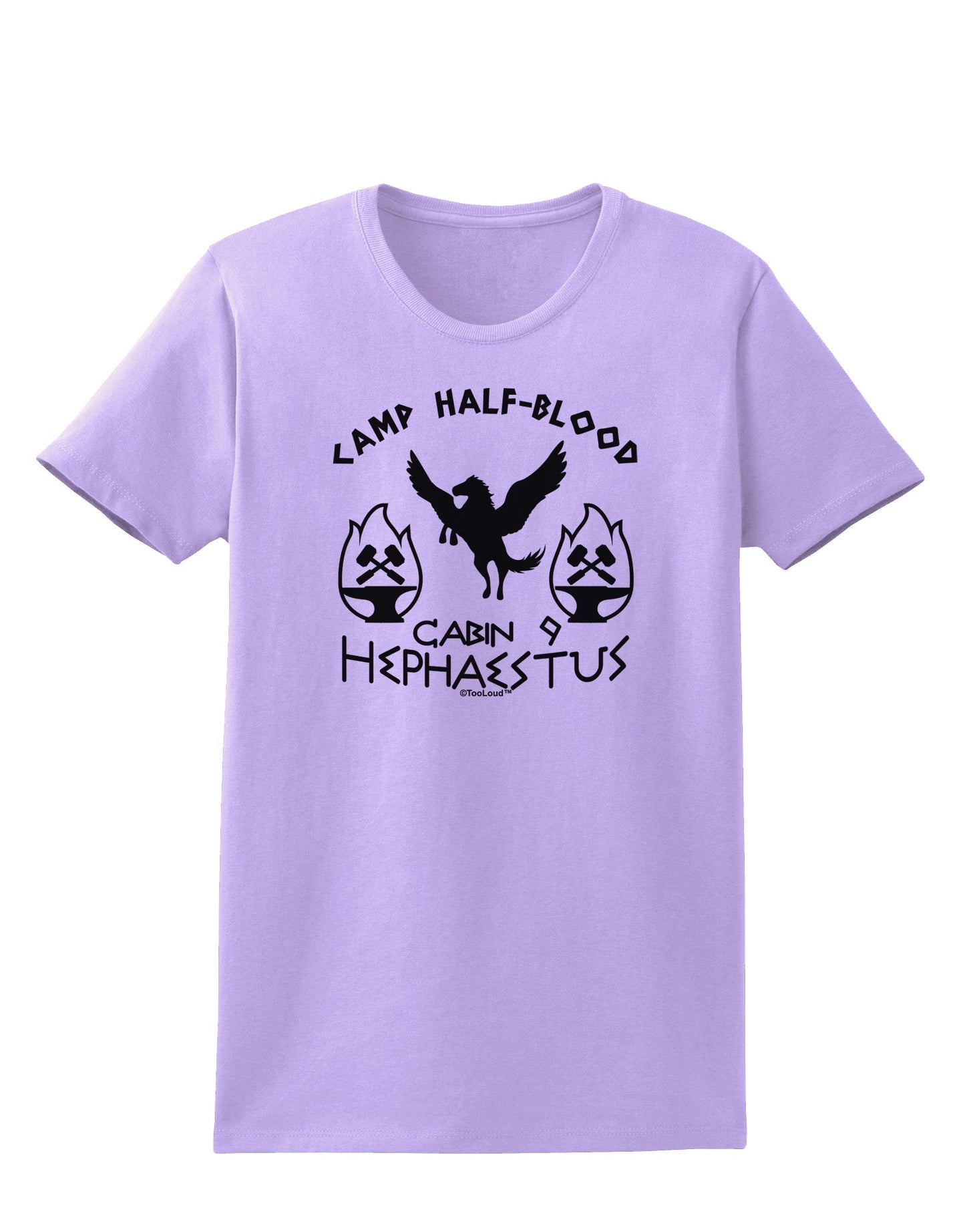 Cabin 9 Hephaestus Half Blood Womens T-Shirt-Womens T-Shirt-TooLoud-Lavender-X-Small-Davson Sales