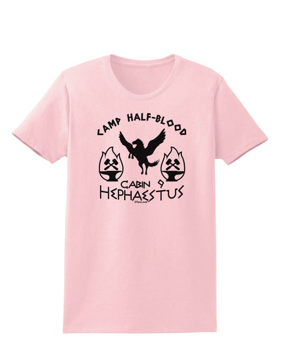 Cabin 9 Hephaestus Half Blood Womens T-Shirt-Womens T-Shirt-TooLoud-PalePink-X-Small-Davson Sales