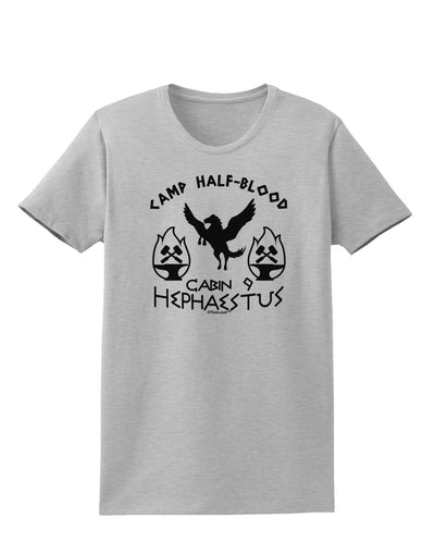 Cabin 9 Hephaestus Half Blood Womens T-Shirt-Womens T-Shirt-TooLoud-AshGray-X-Small-Davson Sales