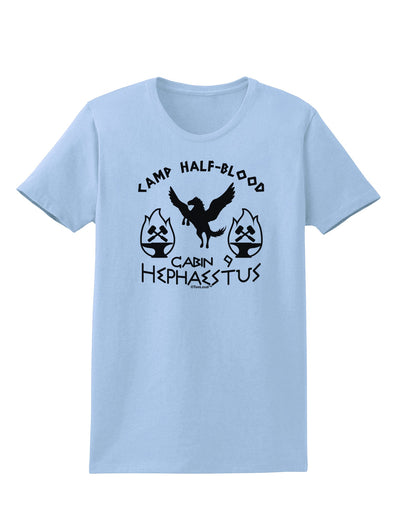 Cabin 9 Hephaestus Half Blood Womens T-Shirt-Womens T-Shirt-TooLoud-Light-Blue-X-Small-Davson Sales