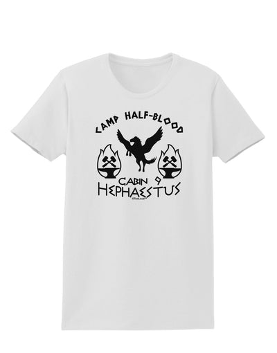 Cabin 9 Hephaestus Half Blood Womens T-Shirt-Womens T-Shirt-TooLoud-White-X-Small-Davson Sales