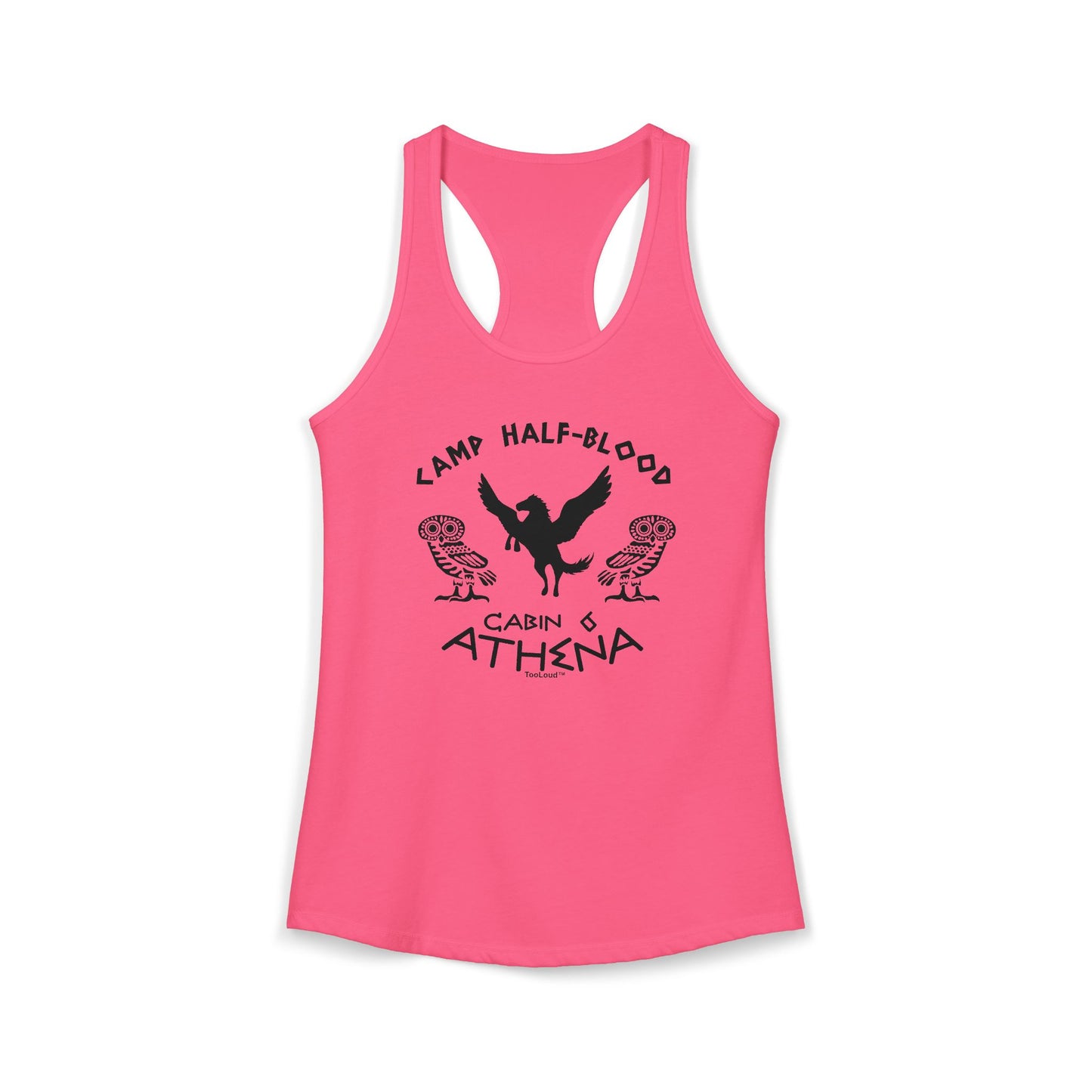 Camp Half Blood Cabin 6 Athena Womens Racerback Tank Top by