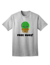 Cactus-Inspired Adult T-Shirt: Embrace the Charm with Free Hugs-Mens T-shirts-TooLoud-AshGray-Small-Davson Sales