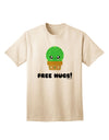 Cactus-Inspired Adult T-Shirt: Embrace the Charm with Free Hugs-Mens T-shirts-TooLoud-Natural-Small-Davson Sales