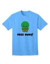 Cactus-Inspired Adult T-Shirt: Embrace the Charm with Free Hugs-Mens T-shirts-TooLoud-Aquatic-Blue-Small-Davson Sales