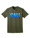 Cali Ocean Bubbles Adult Dark T-Shirt by TooLoud-Mens T-Shirt-TooLoud-Military-Green-Small-Davson Sales