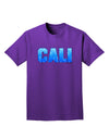 Cali Ocean Bubbles Adult Dark T-Shirt by TooLoud-Mens T-Shirt-TooLoud-Purple-Small-Davson Sales