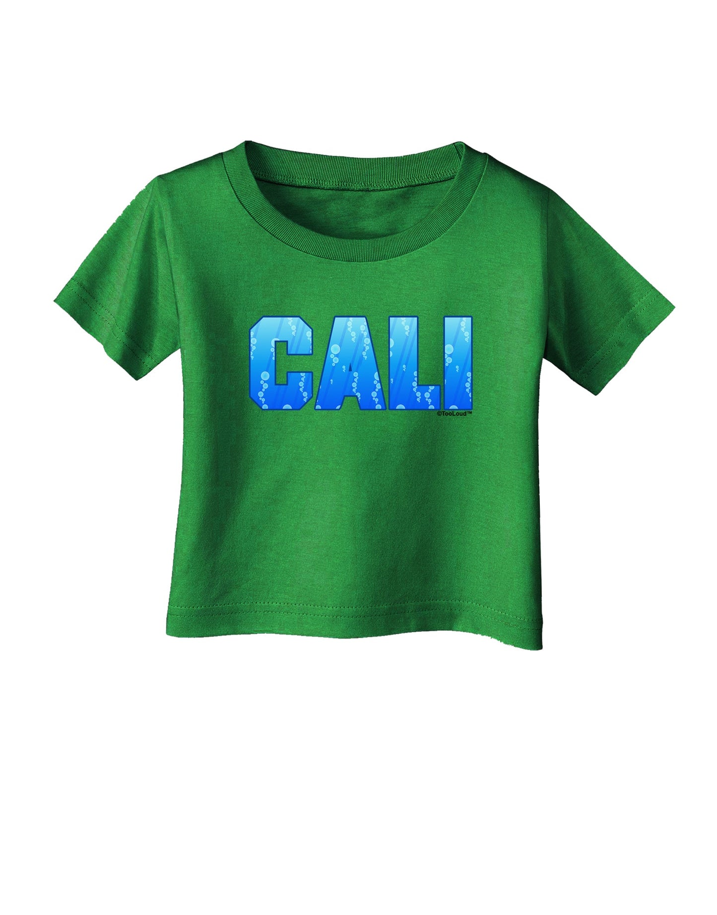 Cali Ocean Bubbles Infant T-Shirt Dark by TooLoud-Infant T-Shirt-TooLoud-Clover-Green-06-Months-Davson Sales