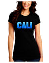 Cali Ocean Bubbles Juniors Crew Dark T-Shirt by TooLoud-T-Shirts Juniors Tops-TooLoud-Black-Juniors Fitted Small-Davson Sales